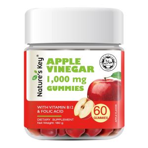 Natures Key Vegan Apple Cider Vinegar Gummies Digest Health Diet Weight Loss Gummies 1000mg 60s