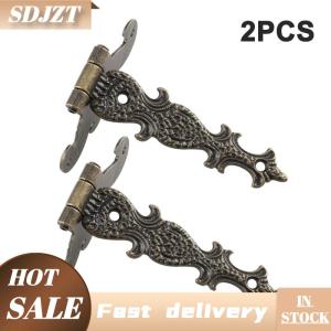 SDJZT 2Pcs 113x69mm Antique Bronze Black Hinge for Windows Cabinet Cupboard Wardrobe