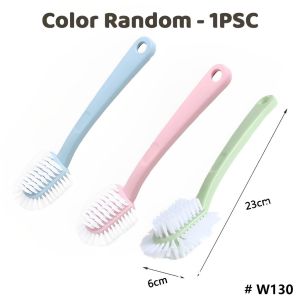 Multi-Faceted Shoe Brush / Does Not Hurt Shoes / Soft-Bristled / Cleaning / Long Handle Laundry Berus Kasut Dobi