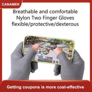 【CANAMEK】 Nylon thoáng khí màn hình cảm ứng Găng tay nửa ngón tay đầy đủ ngón tay Găng tay ngoài trời Mitten làm việc Găng tay mỏng săn bắn Mitten