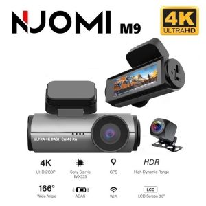 กล้องติดรถยนต์ M9 / K309 4K Ultra HD 2160p WiFi WDR Car Dash Cam 2กล้องหน้าหลัง ภาพคมชัด มุมมองกว้าง