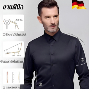 Noniron mens black longsleeved shirt