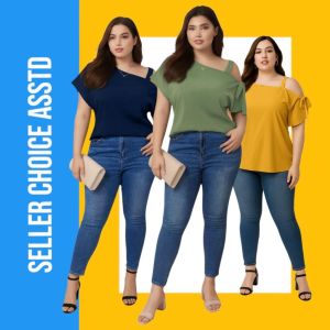 CHAN Plus Size Cotton Spandex Blouse for Women M-3XL | Off Shoulder Plain Casual Top