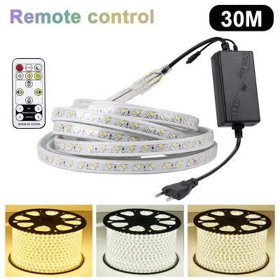 YOWXII 3 In 1/3 colors Led Lights Strip Light Led For Ceiling Waterproof 220V Led Light Strip Cove Light Led Ceiling