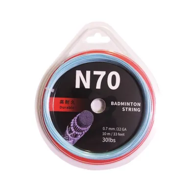 WAPKTY Nhiều màu Dây vợt cầu lông Dài 10m Dia.0.7mm Dây vợt Dụng cụ Độ đàn hồi cao