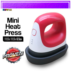Linework - Mini Heat Press Machine 11.5cm x 11.5cm x 6.5cm and 17.7x9.8cm (Heat Press and Iron Machine)