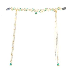 Độc đáo tua phụ kiện bờm tóc phong cách tua Headband với Rhinestones độc đáo mũ cho dịp đặc biệt