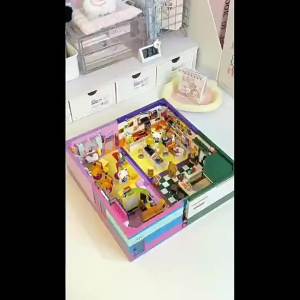 City Street View Coffee Shop Bar Hair Salon Blocks Bricks Creative 3D Puzzle Room Model Toys Friends Children Birthday Gift2026