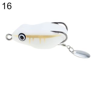 Q-1151 STORE Colorful Artificial Floating Double Hooks Soft Bass Lures Fishing Lures Swimbaits Frog Lure Thunder Frog