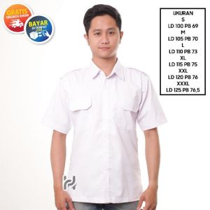 Kemeja Pns Putih Pria Kemeja Pdh Putih Kemeja dinas Pemda Pria