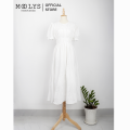 Đầm xoè dáng dài thiết kế đơn giản Moolys MD021. 