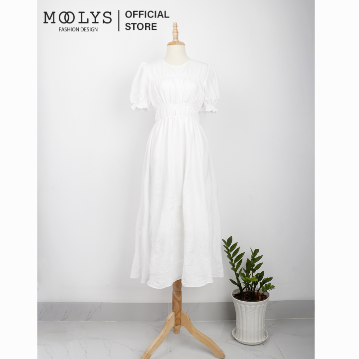 Đầm xoè dáng dài thiết kế đơn giản Moolys MD021