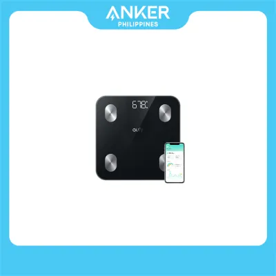 Eufy by Anker Smart Scale A1 with Bluetooth Body Fat Scale Wireless Digital Bathroom Scale 12 Measurements Weight/Body Fat/BMI Fitness Body Composition Analysis Black lbs/kg.