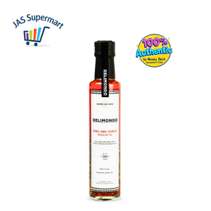 Delimondo Chili & Garlic Drizzling Oil 250g – Spicy Flavorful Oil for Cooking & Dressing