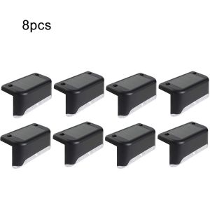 Purchase product 8 PCS Outdoor Decorative lamp lighting LED solar light Waterproof channel ladder light Landscape garden fence light Lawn light Outdoor solar deck light Warm color lighting decoration IP65 energy-saving lamp