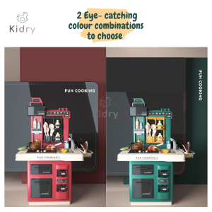 Luxury Pretend Play Kitchen Set Cooking Kids Children Mist Spraying Playset Gift Toy | Mainan Dapur Masak