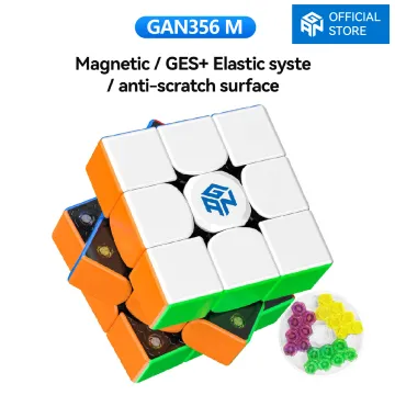 Deliver In 3 Days GAN 356 M GES Elastic System Magnetic Speed Cube 3x3 Speed Cubes Magnet GAN356 M Magic Cube With Extra GES Puzzle Toys For Kids Children Adult Visible Magnets Puzzle