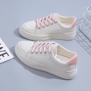 Sepatu Kasual Wanita Import Putih Polos Free Box Bisa COD GRATIS ONGKIR Mt-10