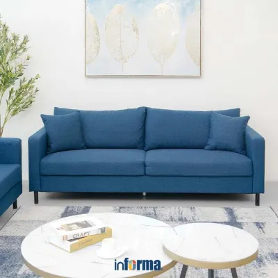 PROMO BESAR BESARAN Informa Nordia Anniston Sofa Fabric Dallas Sofa Ruang Tamu Sofa Minimalis Kursi Sofa Kursi Ruang Tamu