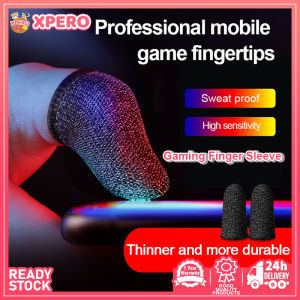Gaming Finger Sleeve,Sweatproof Anti Slip Reusable Breathable Strong and Durable Comfortable to Wear Lightweight Easy to Carry 1 Pair Professional Wear-Resisting High Sensitivity for Touchscreen Finger Cots