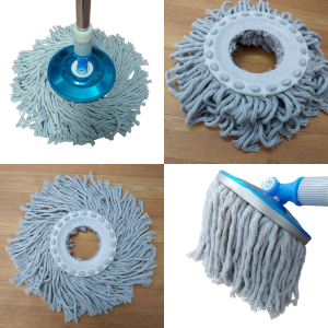 Bông Lau Sàn Nhà 360 độ thay thế CAO CẤP mâm tròn 16cm chất vải lau COTTON sợi nhuyễn Làm Sạch thấm hút cực  tốt