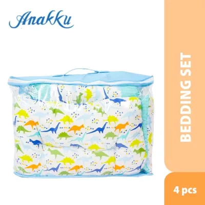 HOT ITEM!! Anakku Baby Bedding Set 4 in 1 Dimple Mattress+ Pillow + Bolster Set - Set Tilam Katil Bayi