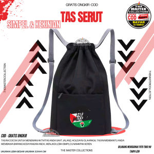 Tas serut drawstring bag backpacks pria wanita tas fungsional serbaguna Ransel Serut Pria Wanita Fashion Korea - Bisa Bayar Ditempat (COD)