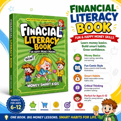 [SG In Stock]Children Financial Literacy Book for Kids Ages 6-12|Money Skills Saving Spending & Earning Comic Learning