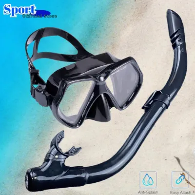 Snorkeling Set for Adult Freediving Mask Snorkeling Mask Diving Googles 180° Panoramic Anti Leak Diving Mask with Snorkel
