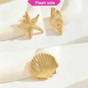 Flash Sale 1 3Pcs Trendy Shell Starfish Hair Clips Y2K Vacation Style Hairpins Women Girls Metal Side Bangs Clips Hair Accessories Gifts