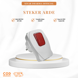 Steker Arde Colokan Listrik / Sambungan Kabel + Saklar ON/OFF MATSUI MT-305