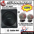 🔥 Hot Deal Underseat Subwoofer Combo Set 🔥 10'' 800W Underseat Amplifier Subwoofer Kereta Under Seat Sub Woofer + 2" / 2.5" Full Range Speaker Kereta. 