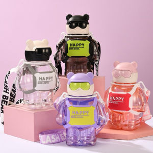 Botol Minum Terbaru Botol Minum Unik Model Beruang Robot Kapasitas 800ml Bpa Free