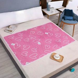 O-New Baby Adult Leakproof Diaper Changing Mat Pad Washable Urine Pad Pee Pad Underpad Waterproof Cotton Washable Reusable Mattress for Baby Adult