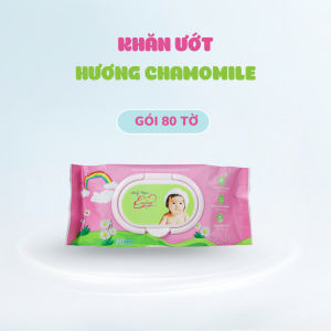 COMBO 3 Khăn ướt baby ENJOY hương Chamomile mềm mại dưỡng ẩm tiện dụng đạt chuẩn sức khỏe SGS - Gói 80 tờ