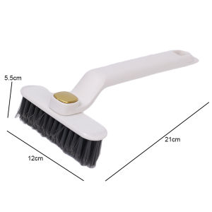 【XZsunflower 】2-In-1 Multifunctional Rotating Crevice Cleaning Brush 360 Degree Hard Bristle Gap Tile Floor Cleaning Brush Bathroom