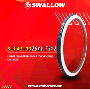 ban luar dalam sepeda 26x1.75 swallow ban sepeda siap pakai harga Untuk 1 roda