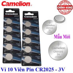 Combo 10 viên Pin CR2025 Camelion Lithium 3V chính hãng