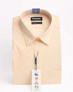 Áo sơ mi Việt Tiến tay ngắn L.Yellow