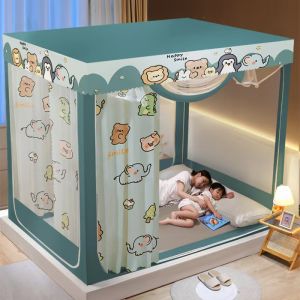 มุ้งกันยุงพร้อมผ้าม่านสองหน้าใหม่ล่าสุด 5/6/6.6 ฟุต การออกแบบมุ้งและผ้าม่านมีความสวยงามและใช้งานได้จริงมากขึ้น