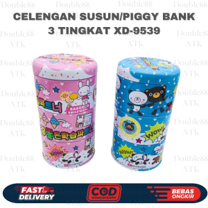 Celengan Susun/ Piggy Bank 3 tingkat XD-9539