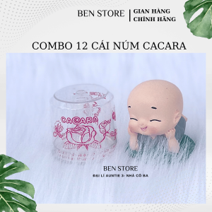 Núm Vú cổ hẹp CACARA (núm ti) lốc 12 cái chính hãng (Size M&L)