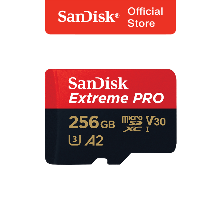 SanDisk Extreme PRO 1 TB MicroSDXC UHS‐I‐Kaart Met SD-Adapter (A2 App Performance, 2 Jaar RescuePRO Deluxe Software, Leessnelheden Tot 200 MB/s, Class 10, UHS-I, U3, V30, 30 Jaar Garantie) Zwart