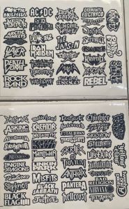 70 PCS STICKER PACK BAND METAL VIRAL ANTI AIR