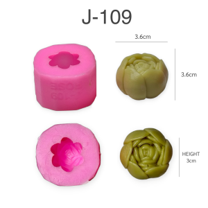 แม่พิมพ์ขนม กุหลาบ 3มิติ กุหลาบวาเลนไทน์ สวยทุกแบบ ทำวุ้น ทำขนมได้ J-109