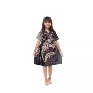 Dress Batik Anak Perempuan Usia 2 Sampai 12 Tahun Atasan Anak Cewek Modern Katun Variasi 3