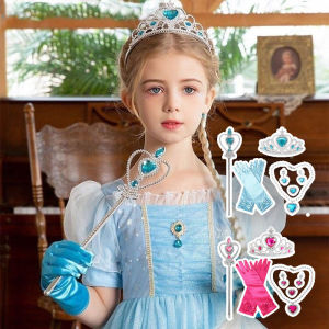 【Blazed】มงกุฎเจ้าหญิง ที่คาดผม มงกุฎ มงกุฎนางงาม พร็อพถ่ายรูป เด็กหญิงตัวเล็กๆ การแสดงบนเวที ปาร์ตี้วันเกิด