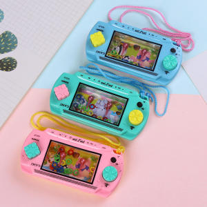 LILY & ADORA Happily Baby Water Circle Game Machine for Kids Puzzle Game Console Water Hoop Game Machine Ring Toss Baby Toys Boy Girl