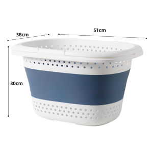 Collapsible Laundry Basket | 45L | Multiple colour | Foldable Laundry Basket | Foldable Bucket | Dirty Clothes Basket | Container With Handles