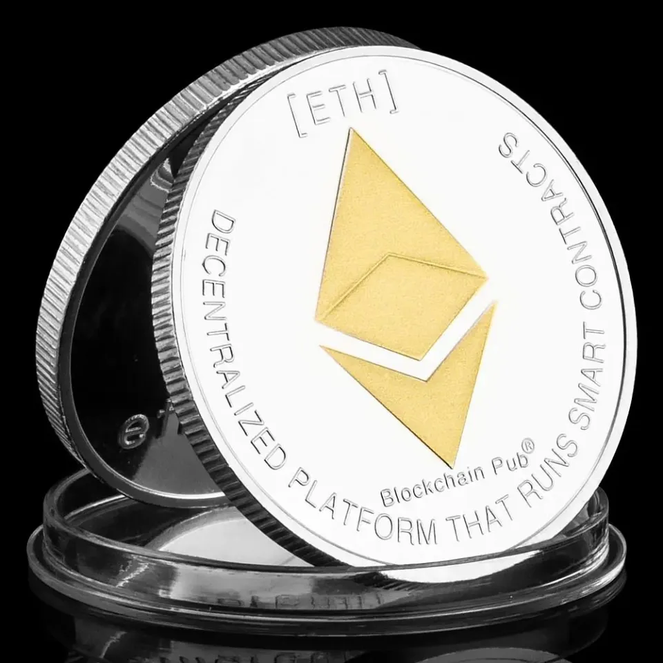 Ethereum Coin Souvenir Commemorative Silver Plated Collectibles Coin  Challenge Coin ETH Physical Cryptocurrency Crypto Coin-kaw5 | Lazada  Singapore